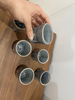6 Copos de Café em ceramica