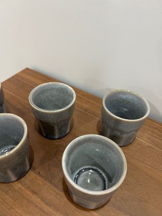 6 Copos de Café em ceramica