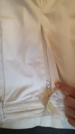 Pantaloni bianchi vintage