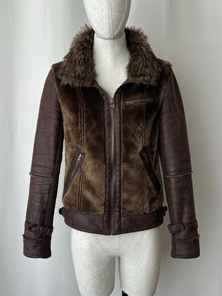 Chaqueta bomber pelo sintético vintage y2k