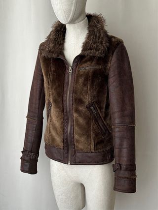 Chaqueta bomber pelo sintético vintage y2k