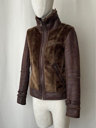 Chaqueta bomber pelo sintético vintage y2k