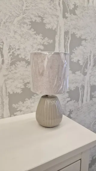Confezione di 2 Lampade da Comodino Beige