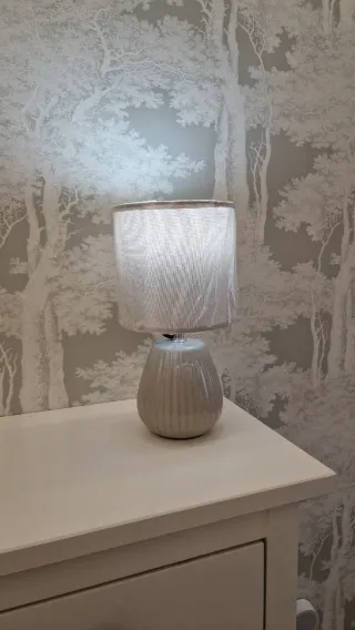 Confezione di 2 Lampade da Comodino Beige