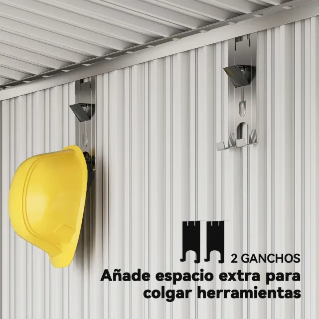 Caseta Jardín Metálica Puerta Corredera Ven