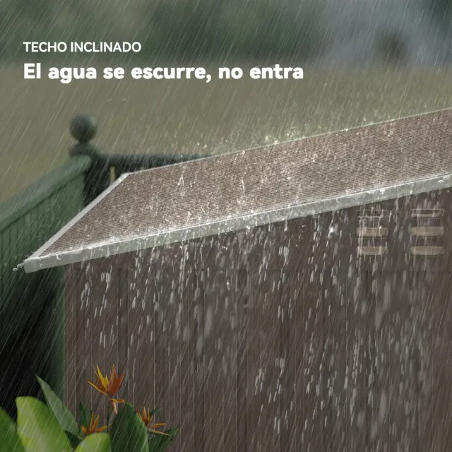 Caseta Jardín Metálica Puerta Corredera Ven