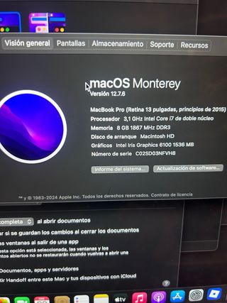 MacBook Pro 13 2017 Plata