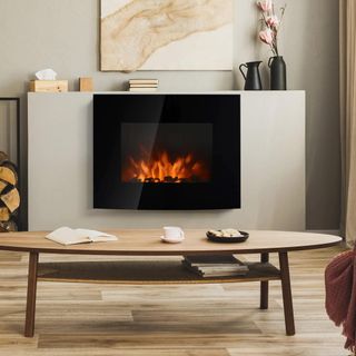 Chimenea Eléctrica de Pared 900/1800W Decorativa