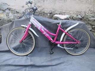 Bicicleta Infantil Rosa y Blanca