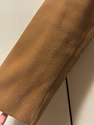 Abrigo marrón Zara Talla L