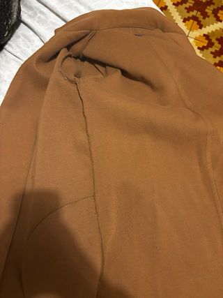 Abrigo marrón Zara Talla L