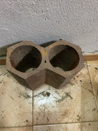 Botellero de cerámica rústico