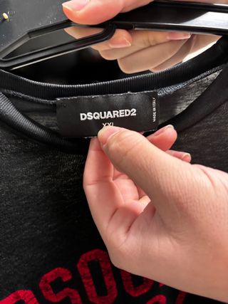 Camiseta DSQUARED2 Live Hard Negra