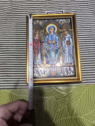 Cerámica Ave Maria Marco Dorado