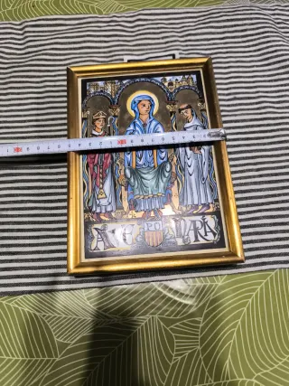 Cerámica Ave Maria Marco Dorado