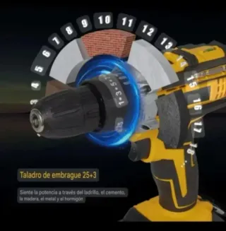 Taladro Atornillador Recargable (2 Baterías)