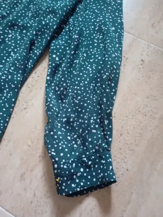 Blusa mujer manga larga verde talla L