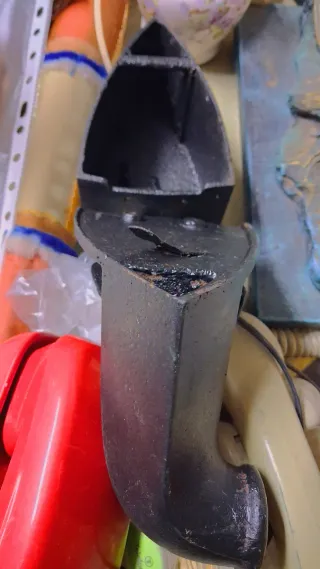 Plancha de carbón antigua 1898