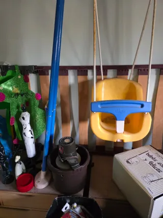 Columpio para bebé amarillo