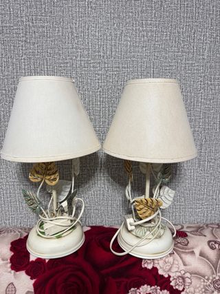 Lampade da tavolo decorative a foglia