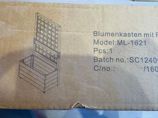 Jardinera ML-Design con Enrejado Marrón (en caja)