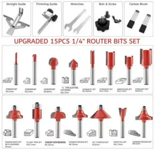 Fresadora con kit de fresas NUEVA