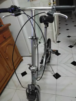 Bicicleta Plegable Plata