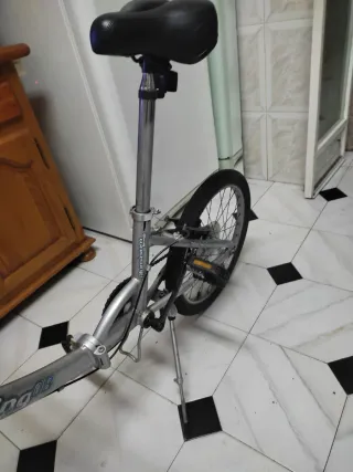 Bicicleta Plegable Plata