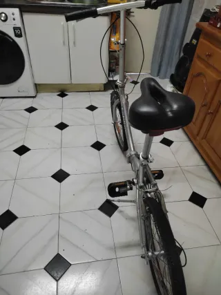 Bicicleta Plegable Plata