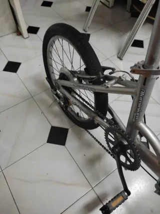 Bicicleta Plegable Plata