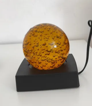 Lámpara Esfera Burbujas Ikea Naranja