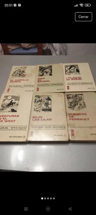 Lote 6 libros bruguera juvenil años 70