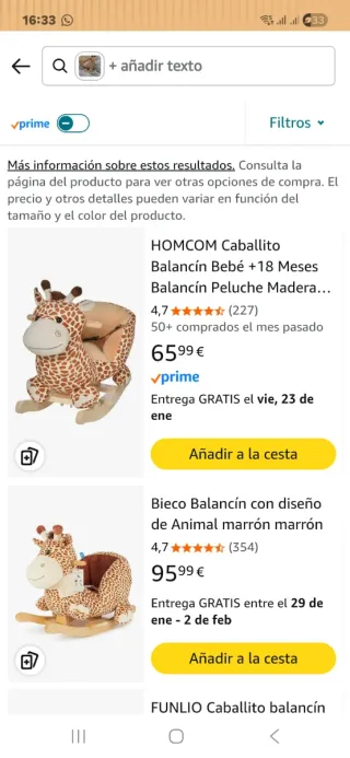 Caballito Balancín Bebé Peluche Madera