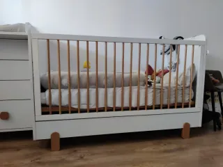 Cuna evolutiva ROS 140x70 + colchón Babykeeper