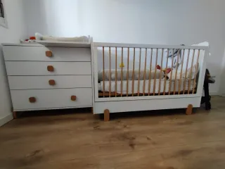 Cuna evolutiva ROS 140x70 + colchón Babykeeper