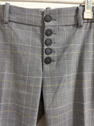 Pantalón de traje a cuadros