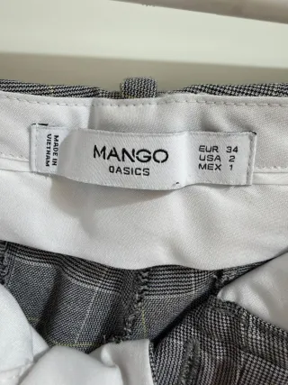 Pantalón de traje a cuadros