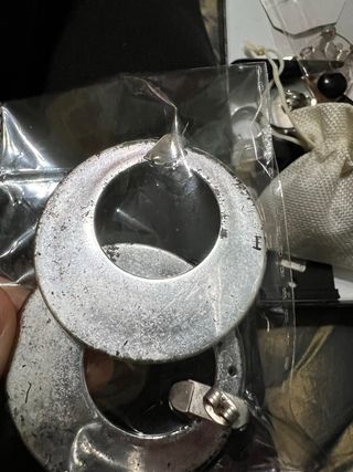 Orecchini vintage con melograni rossi e altri