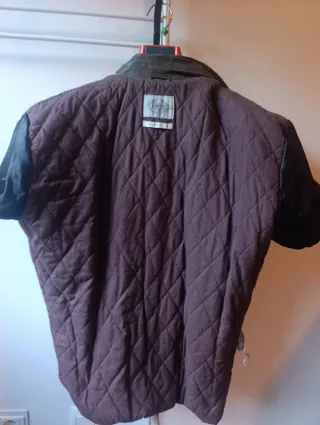 Chaqueta de cuero Pepe Jeans verde oliva