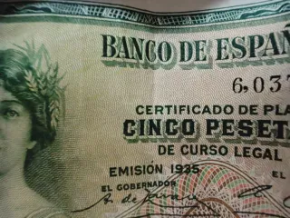 Billete 5 Pesetas Banco de España 1935