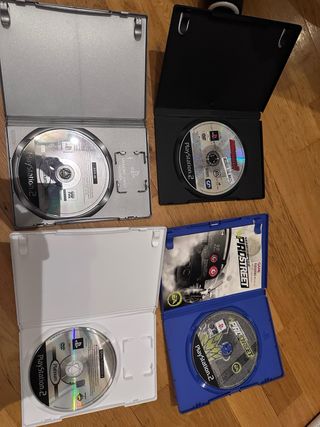 Lote 4 Juegos PS2: Burnout 3, NFS ProStreet, FIFA