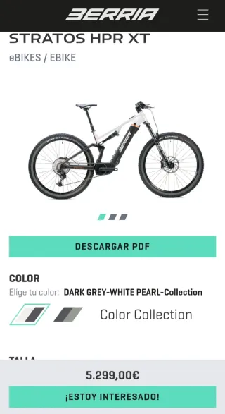 BERRIA STRATOS HPR XT Talla M Eléctrica 38 km !!!!