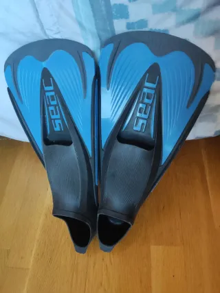Aletas de natación Seac azules T40-41