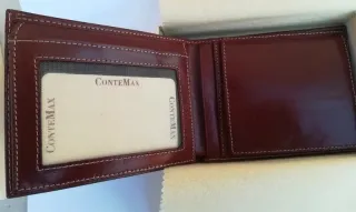 Portafoglio ConteMax in vera pelle Fatto a mano