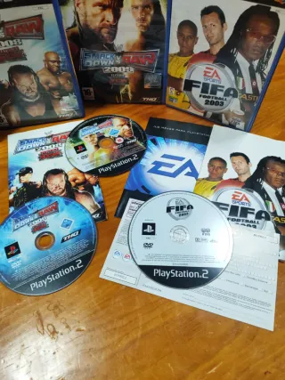 Lote 5 giochi PS2: Narnia, Gran Turismo 3, WWE, FIFA