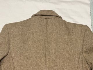 Abrigo Zara Lana Beige con Hombreras