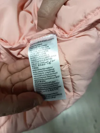 Anorak rosa Calvin Klein Talla M