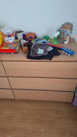 Cómoda Malm Ikea 3 cajones Roble