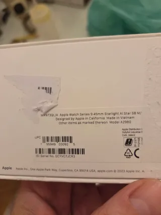 Apple Watch Series 9 GPS 45mm Plata