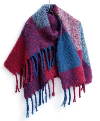 Sciarpa Sfera Donna a Quadri Taglia Unica